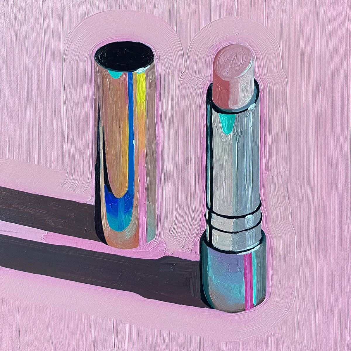 leahgardnerart's tweet photo. I said I was done painting this lipstick tube. That was a lie 💄 https://t.co/aSzMRThqqD