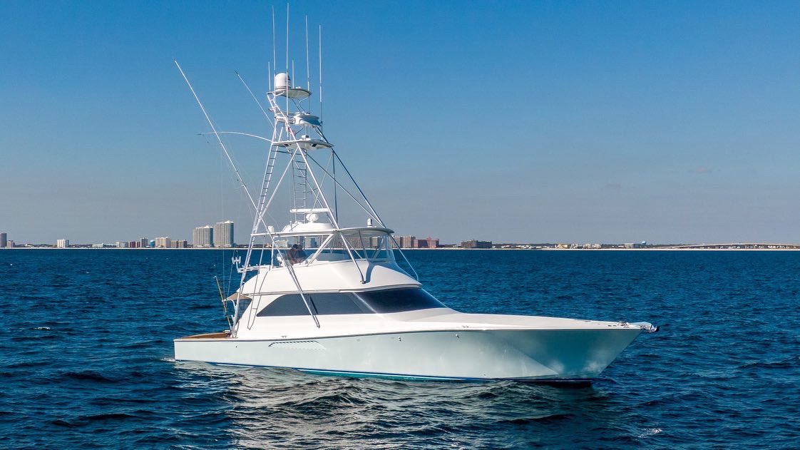 flmarlinman's tweet photo. Viking Yacht Company 61 Convertible "Hydra Sea" located in Orange Beach, Alabama is TURN KEY and equipped with TONS of OPTIONS.  Garmin electronics package, Seakeeper's, Spot Zero Water, Release Marine fighting and helm chairs, and full Palm Beach Towers  

850.291.0400 https://t.co/TB5ferYIqs