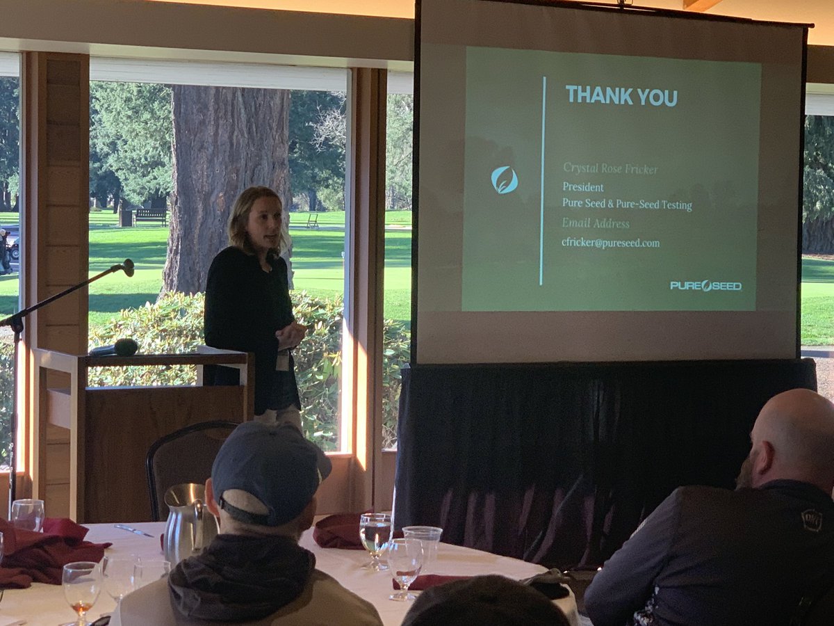 OregonGCSA's tweet photo. To round out the afternoon program at the Crew Seminar we were honored to have @CRoseFricker, @mckaylafricker, and @PureSeed_Chick (via video) joining us from @PureSeed_RPMS. Continued to be blown away with the talent we have in our region and their support of our programs. https://t.co/nHO6pgnk43