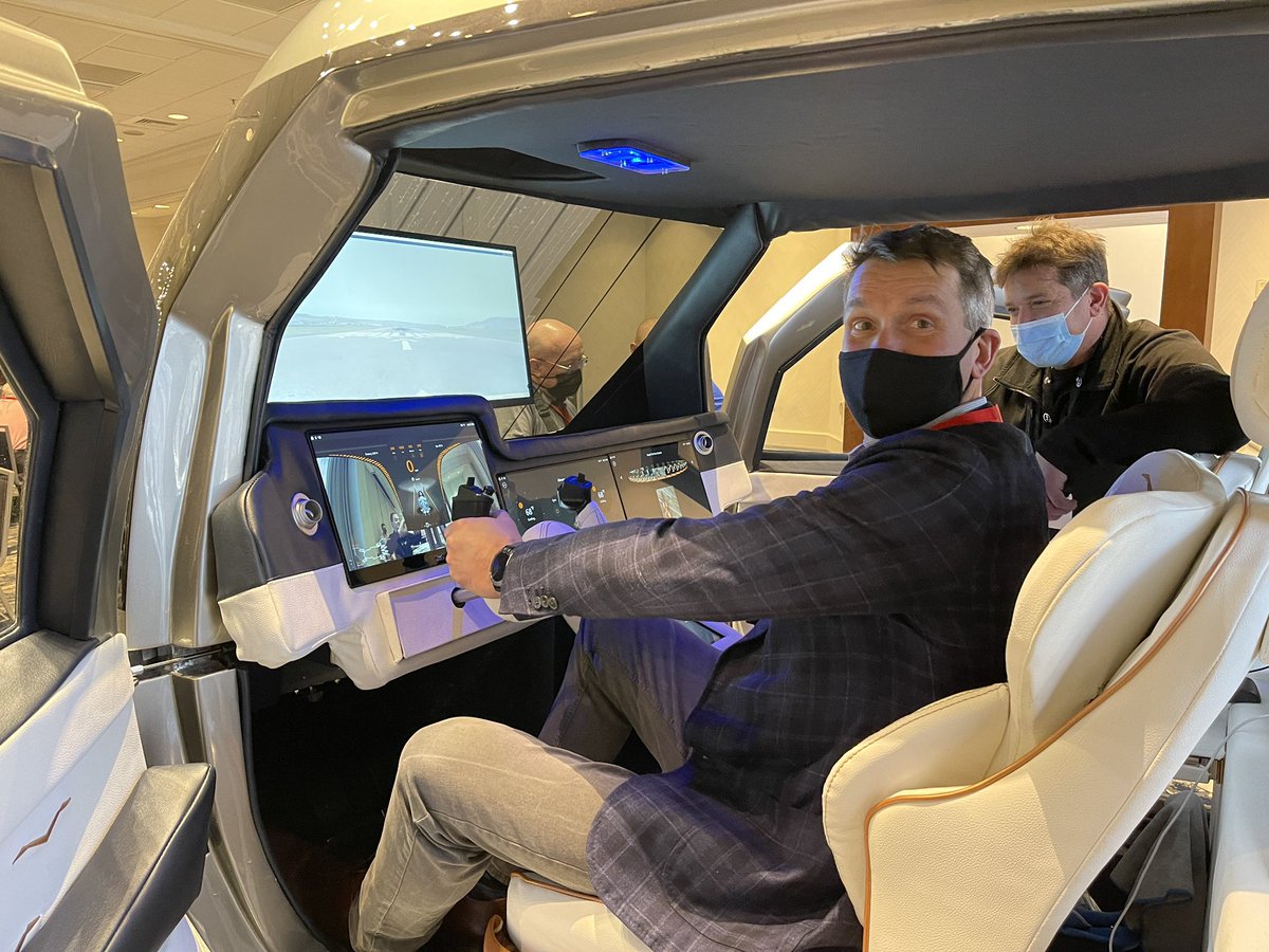 AdamTwidell's tweet photo. @VTOLsociety loving day 1 at the #evtol conference in San Jose. Pleased to have flown in! https://t.co/aohD51pJGU