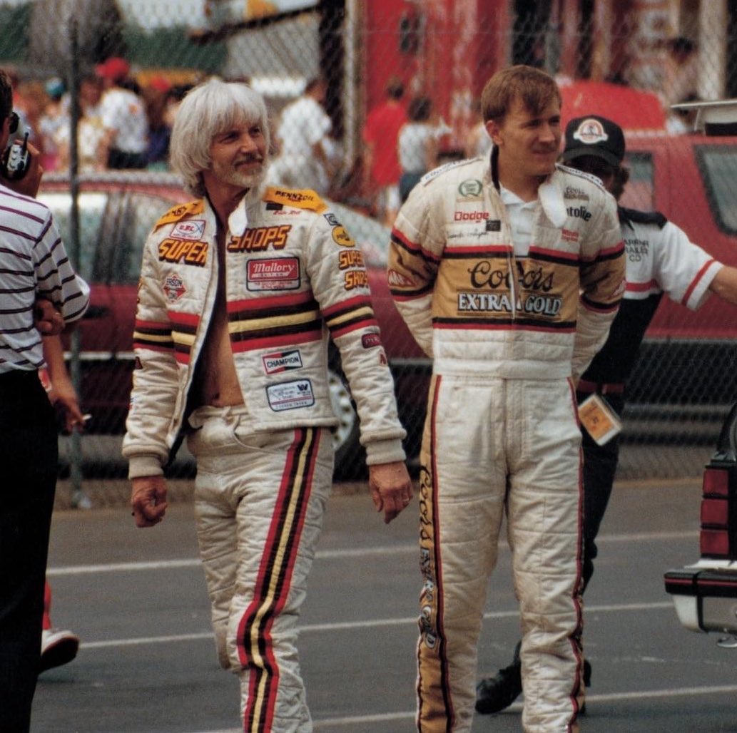 Top Fuel’s Eddie Hill &amp; Darrell Gwynn back when firesuits were more fashionable! 😎

#EverythingNITRO
