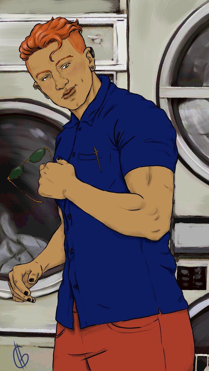 ghostinthehella's tweet photo. And done! Say 'sup' to present-day Gideon Nav. #GideonNav #GideonTheNinth #Fanart #TheLockedTomb #GhostDraws https://t.co/rHAGRmveJl