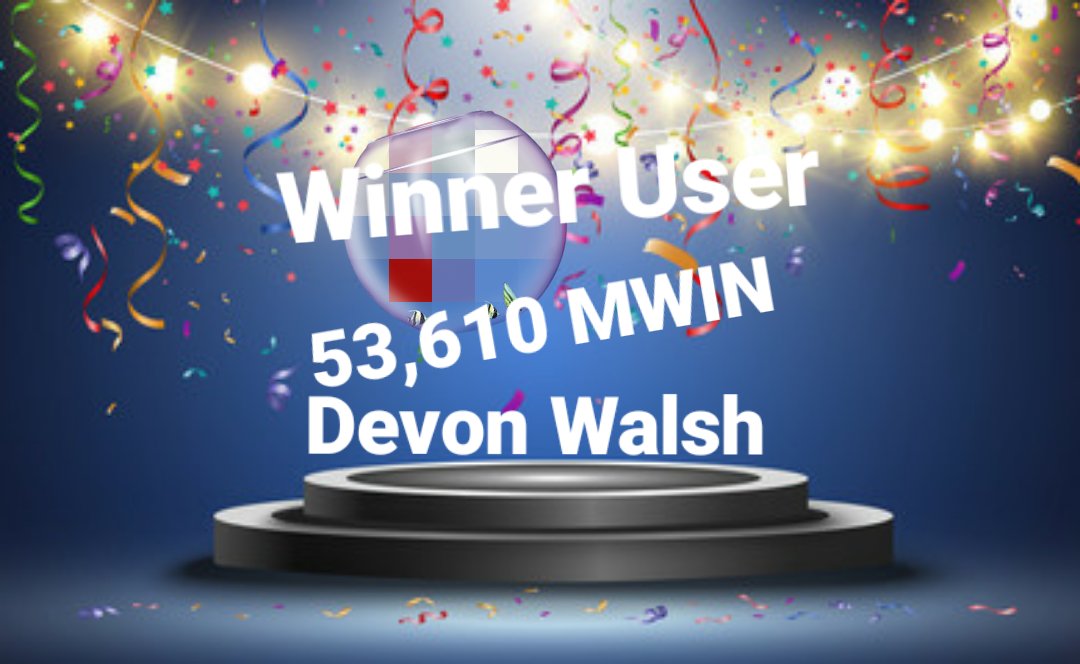 MetaWintoken's tweet photo. 🥳                                              🥳
Congratulations You win 53,610
User:Devon Walsh

Txhash:

https://t.co/dI6fFOTPYp

 $MWIN https://t.co/qxzyvLmmhU