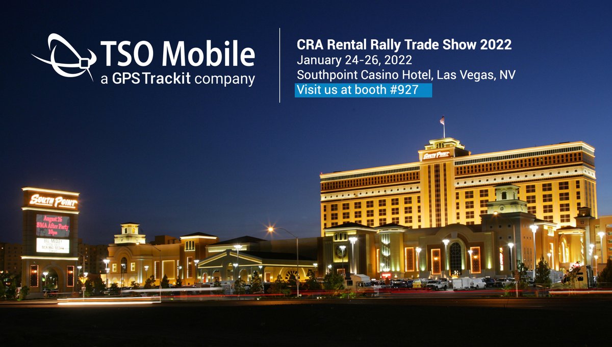 TSOmobile's tweet photo. Come and join us at The California Rental Association, Rental Rally Tradeshow, on January 24-26 at South Point Casino Hotel - Las Vegas.

Visit us at the Point of Rental Booth #927

#FleetManagement  #RentalBusiness https://t.co/EKODfWAKLE