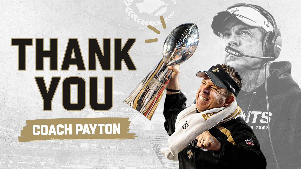 You became our coach after the biggest natural disaster in U.S. history hit our state You forever changed the culture of our organization, bringing us to unbelievable heights Our gratitude for the impact you have made on our state, city, & team is immeasurable #ThankYouSean 🙏