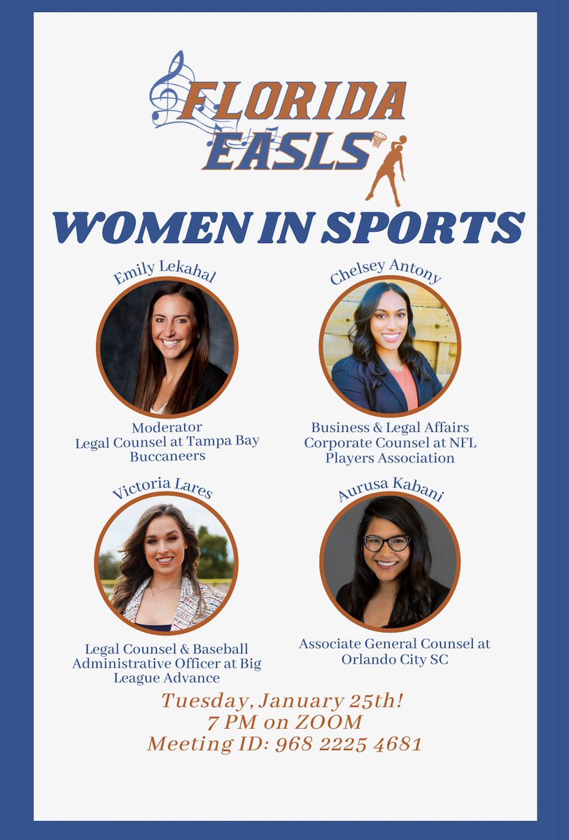 Women in Sports Panel happening in just over an hour!! 🐊