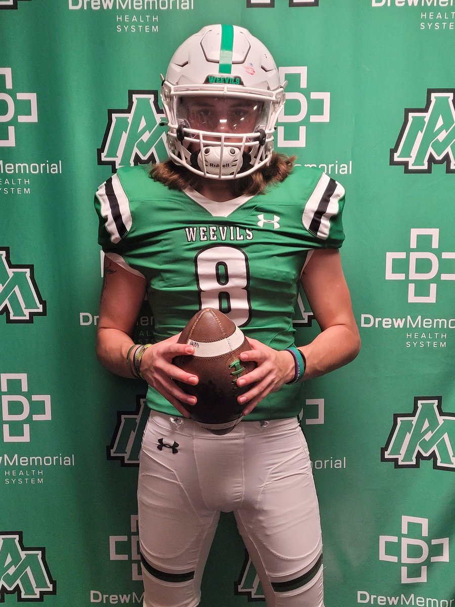 JoshLaw17021823's tweet photo. Feeling blessed and very thankful at the opportunity to continue my football career. Proud to be a Weevil! @CoachLusby @coachjweevils https://t.co/0cNBAjX37t