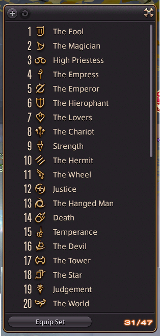 redditFFXIV's tweet photo. "Quite a while ago I saw someone post this same idea, and with the new Endwalker classes added, these are my interpretations of each class as the Major Arcana" by Neuroghastly
https://t.co/xVAm4lX5sR https://t.co/w2CU3AaxOp