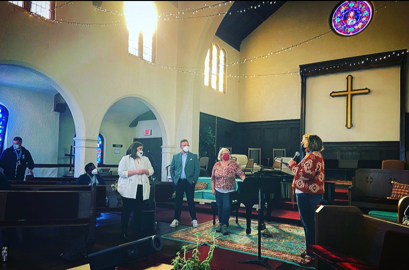 UMCLEAD's tweet photo. Our final group of speakers for #umclead2022 gathers for the Q&amp;A as the community thinks, dreams, and wonders together. Tonight we'll head to the San Diego Zoo for our closing dinner, but the conversations will continue :) Learn more at https://t.co/aJNtz8NaxM https://t.co/cAGuDObl7Y