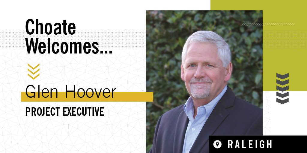 ChoateCo's tweet image. Choate is excited to announce Glen Hoover, PX, has joined our team. With 37 years of industry experience, Glen has a passion for creating efficiencies in complex builds that has allowed him to effectively manage various projects throughout the Southeast. #ReputationIsEverything