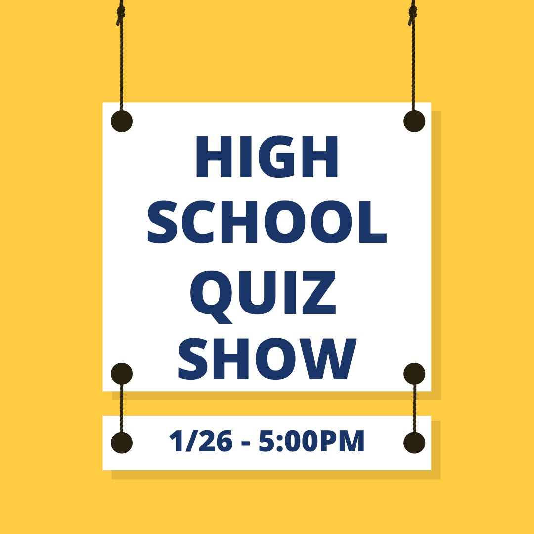 Get out your Blue &amp; Gold! Cheer on BB&amp;N in Season 13 of GBH's “High School Quiz Show!" GBH will be filming BB&amp;N fans in a virtual “audience” on Zoom and the footage will be edited into the recordings of various quiz rounds. wgbh.zoom.us/meeting/regist…