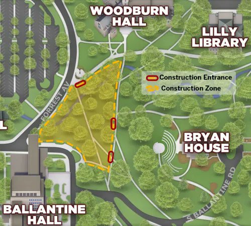 Work is underway for the first of a two-phase project to restore the banks of the Campus River on the IU Bloomington campus. 
buff.ly/33OoZB8