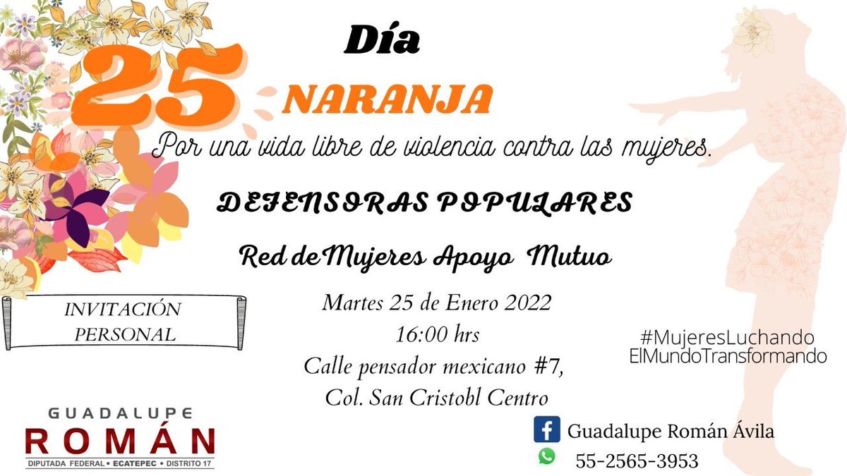 joseluisgcureno's tweet photo. Acompañamos a @GpeRomanAvila, en su acción por vida libre de violencia para mujeres.
Hoy instituye la red #DEFENSORASPOPULARES #Ecatepec, que organizará y capacitará Grupos de Apoyo Mutuo en cada comunidad de su distrito y municipio. @lopezobrador_ @alfredodelmazo @FerVilchisMx https://t.co/EBLI34BUT7