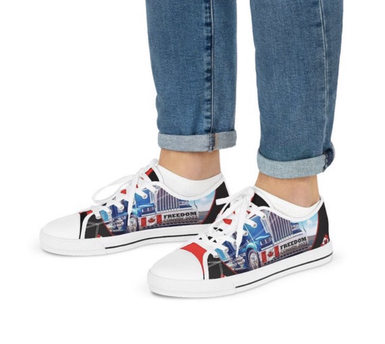ketibles's tweet photo. Calling all Truckers &amp; Supporters 

Check Out our Freedom Convoy 2022 Sneakers 

Available Now 

10% OF ALL sales in the next 4 Days will be Donated 

https://t.co/dU59qCi6j5

#FreedomConvoy2022 #freedomconvoy #FreedomDay #freedom #Canada #CanadaTruckers #TruckersConvoy2022 #rt https://t.co/59FWg0UDLh