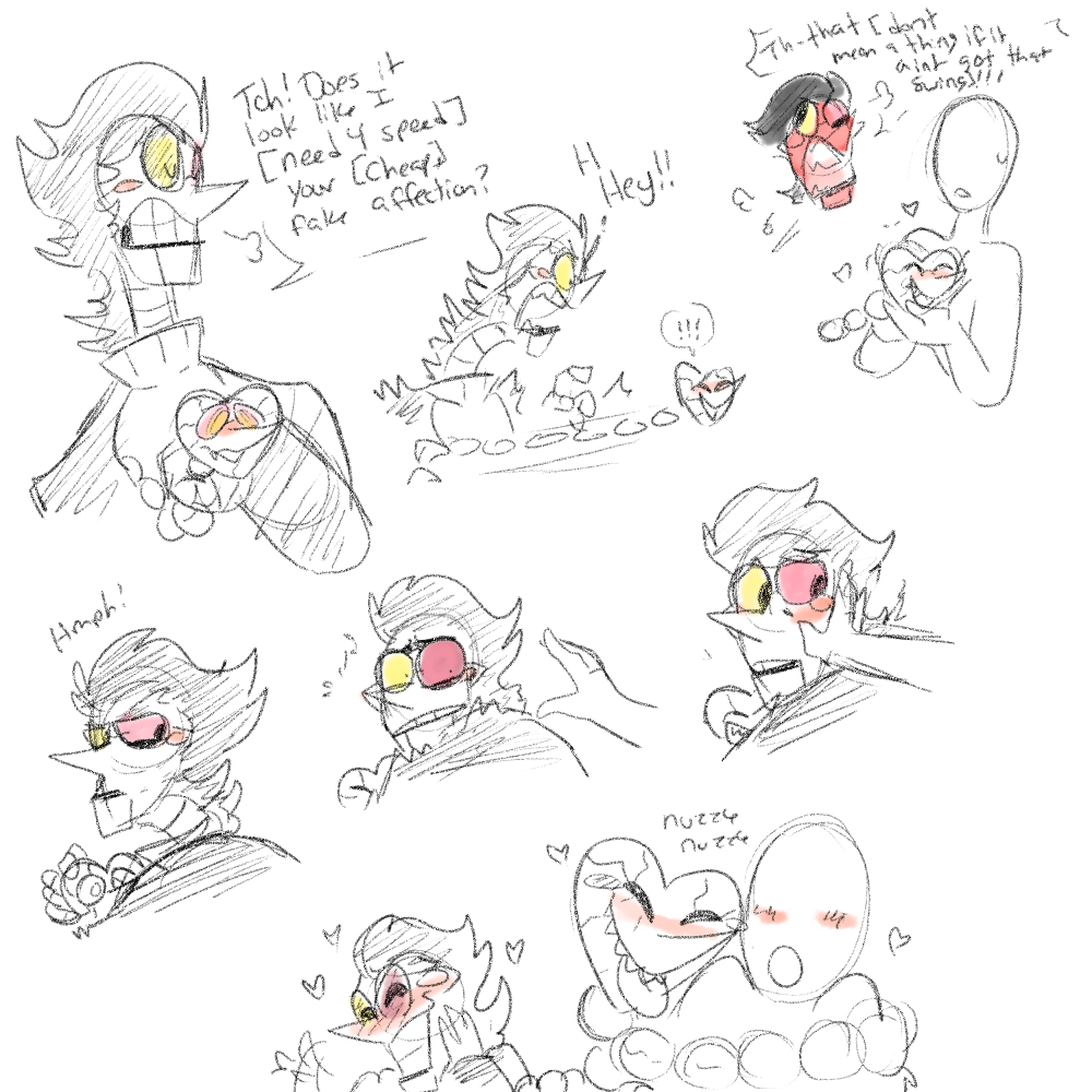 Missy_Zero's tweet photo. You don't know how many #spamton doodles I have. I have too many. 
Also the yellow thing is Snork, he's my weird spammling. https://t.co/AZG7s6kNJk