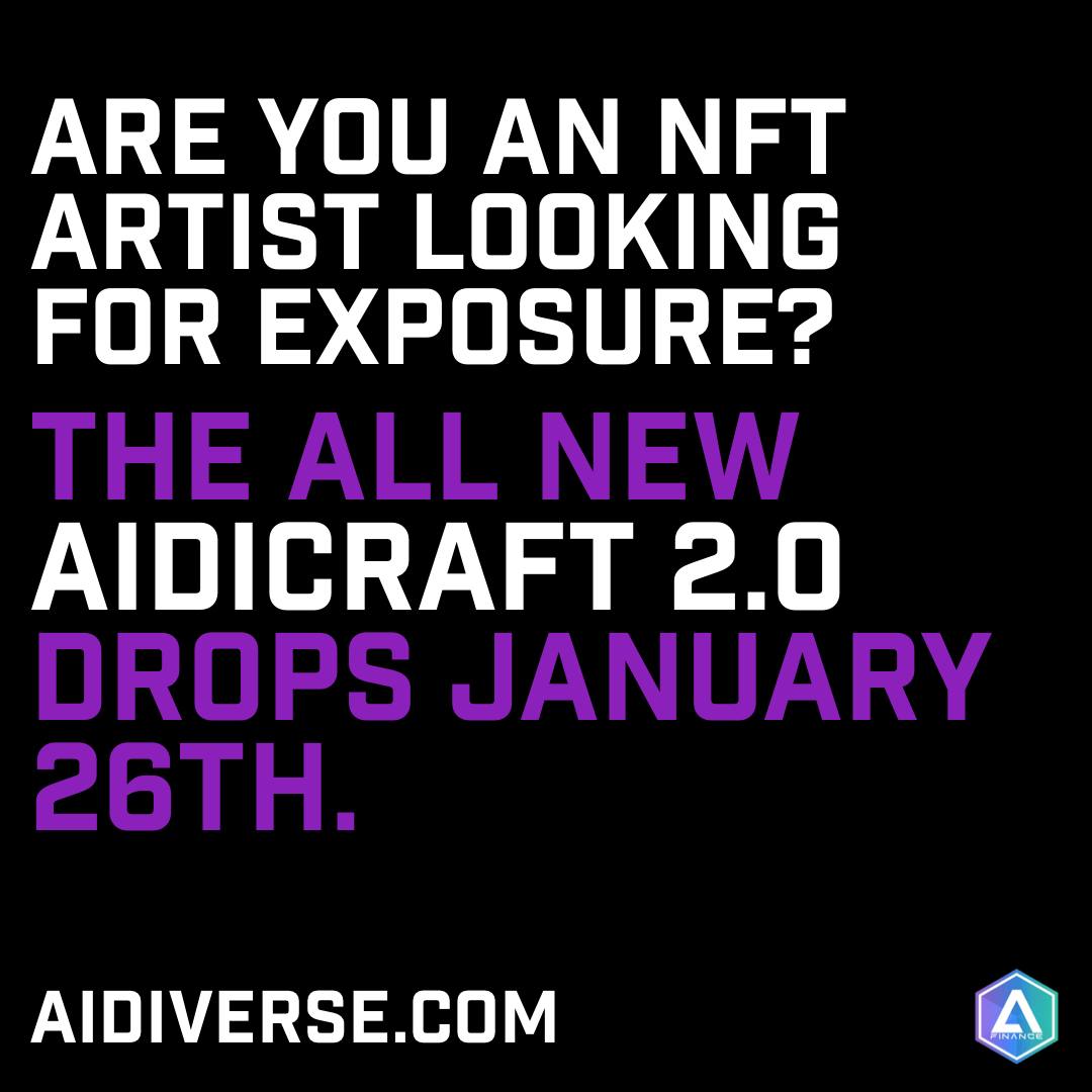 Floveret's tweet photo. @opensea Calling all #NFT artists and projects. Aidicraft 2.0 will be released on 26.01, which will include lazy minting. No fees and earn #Verse rewards for listing with us! Go to https://t.co/sJGfBprpKU for more information.🎨😍

https://t.co/PBrRKVsnOH

#NFT #NFTProject #NFTArtist https://t.co/DYq9o03YxW