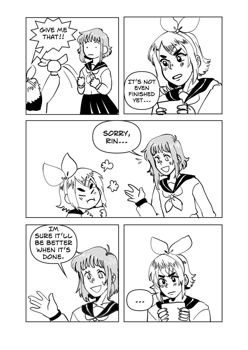 throwback to when i tried to make a mikurin comic but didn't even finish 3 pages 