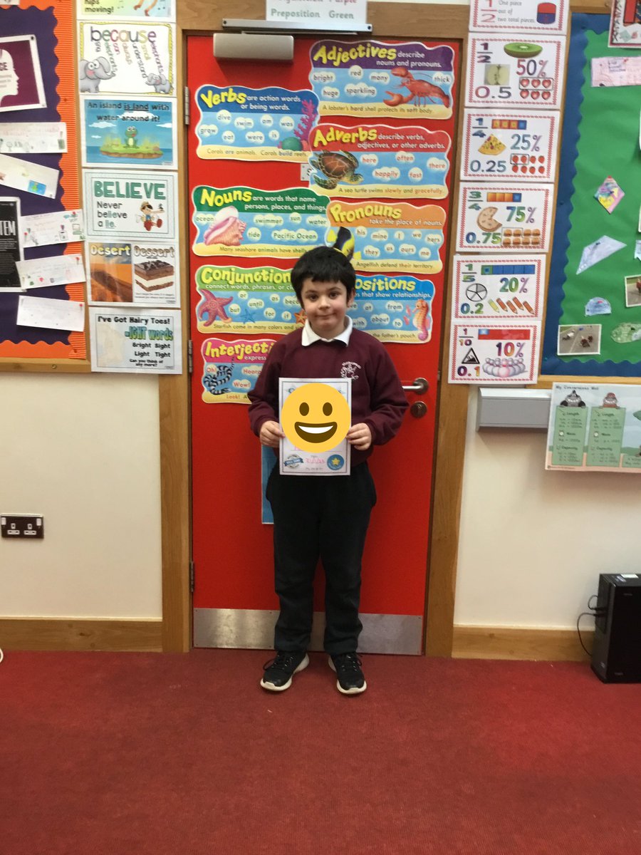 These two P5 children are delighted at receiving their ‘Super Seven’ certificates for working independently in class and for showing kindness and respect to others! Very well done! 👏👏👏