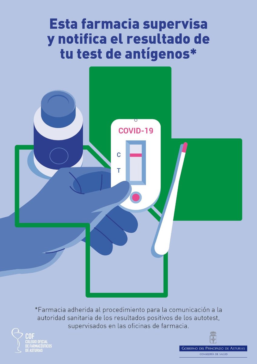 ❗Listado de #Farmacias que supervisan y notifican a <a href="/astursalud/">Consejería de Salud</a> resultados positivos de #TestDeAntígenos 👇
Más 👉 cutt.ly/YI4gt1o