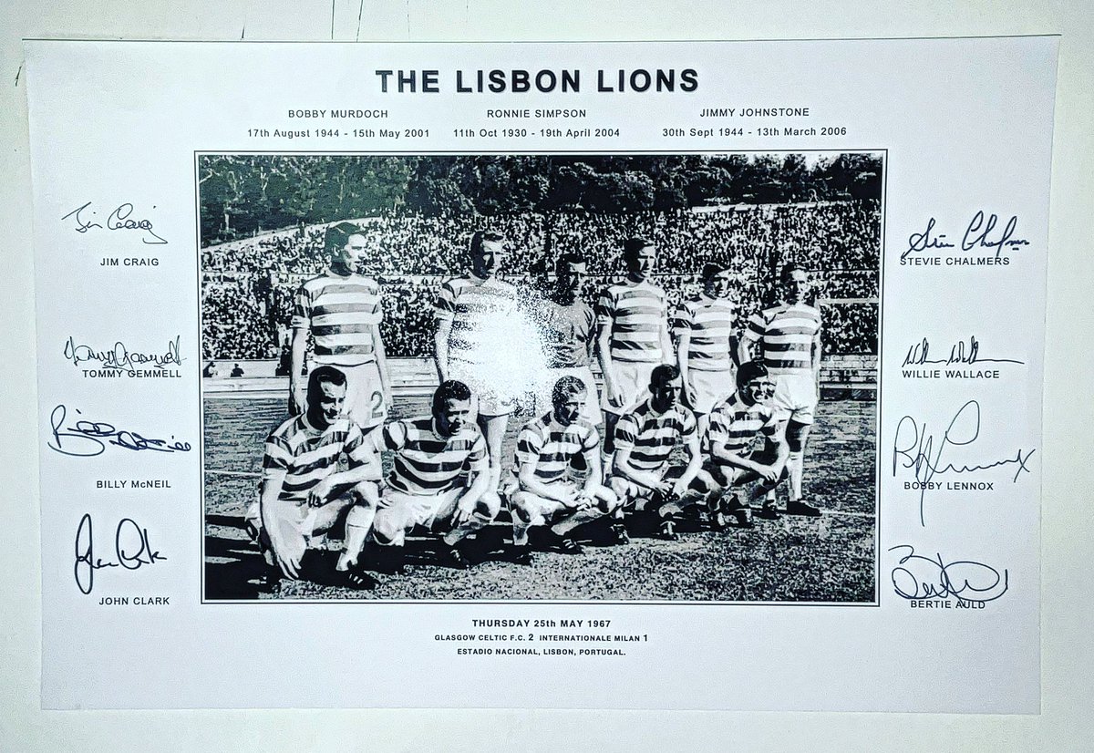 man_memorabilia's tweet photo. COMPETITION TIME 

We are giving away this hand signed A3 print of The Lisbon Lions, hand signed by 8 of the starting 11!

To enter:

1) RT this post
2) Make sure you’re following this account

Winner announced next Wednesday 2nd February at midday!!

Good luck!

#TheTwelfthMan https://t.co/KJPXQVm6Za