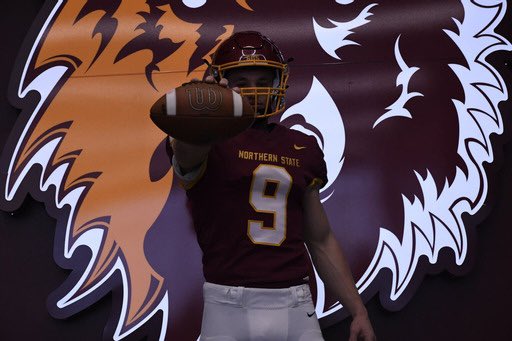 Thank you <a href="/NSUCoachSchmidt/">Mike Schmidt</a> and <a href="/NSUWolves_FB/">Northern State Football🐺 🏈</a> for my first offer!!!