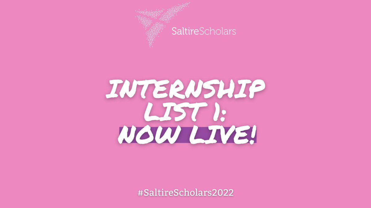 SaltireScholars's tweet photo. Here at Scholar HQ we are delighted to announce our first list of #internship vacancies for 2022 is now LIVE! 🥳🎉

This list features a WHOPPING 56 roles within a variety of sectors, based across the UK, USA and Canada - featuring in-person, virtual and blended projects. 🌍 https://t.co/NrQJ5RW7K8