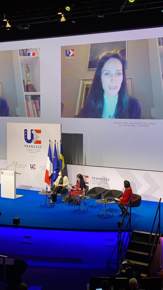 UTCapitole's tweet image. En direct de la cérémonie d’ouverture du « Forum des universités pour le futur de l’Europe » organisée par @EU_Commission 
Notre université est fière de représenter l’alliance @eu_engage pour cet événement dédié au rôle des universités dans l’Europe du futur 
#PFUE2022