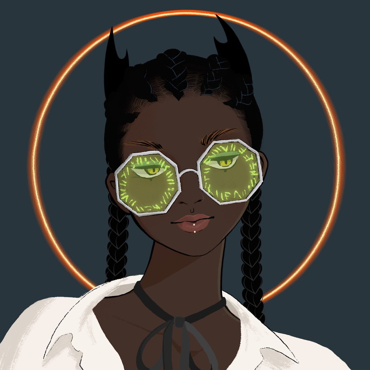 unickate's tweet photo. I just realized my Sagitta from @crypto_coven looks like Rihanna 😭✨ https://t.co/nHgucvvldD