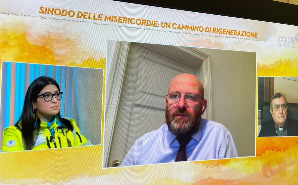 misericordie1's tweet photo. Seguiamo istanze di chi non ha voce. Misericordie sono una Chiesa in cammino, testimoniano valori forti che fanno di noi un tesoro unico. Nostri volontari non trasportano solo malati. Entrano nelle case, ascoltano bisogni. Così il pres Domenico Giani, a InCammino, su @TV2000it https://t.co/WUVMh3iECj