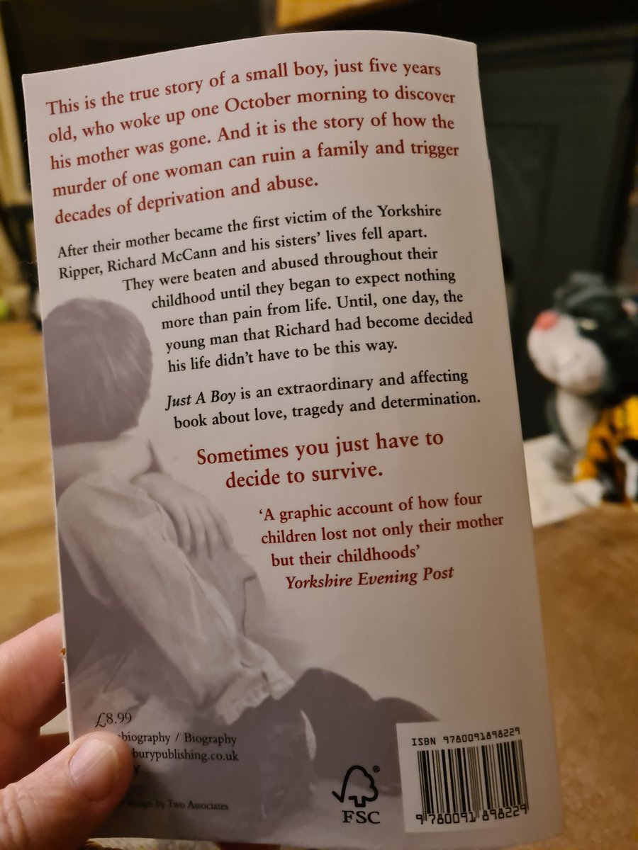 jelliott636's tweet photo. Book 7 of 2022.
I too was a child at the time everyone was In fear of the Yorkshire Ripper. And I'm ashamed I never thought more about the families and children impacted, and less of the story of the killer themselves.💔 #justaboy #wilmamccann #richardmccann #bekindalways https://t.co/ErsjJNTlK7
