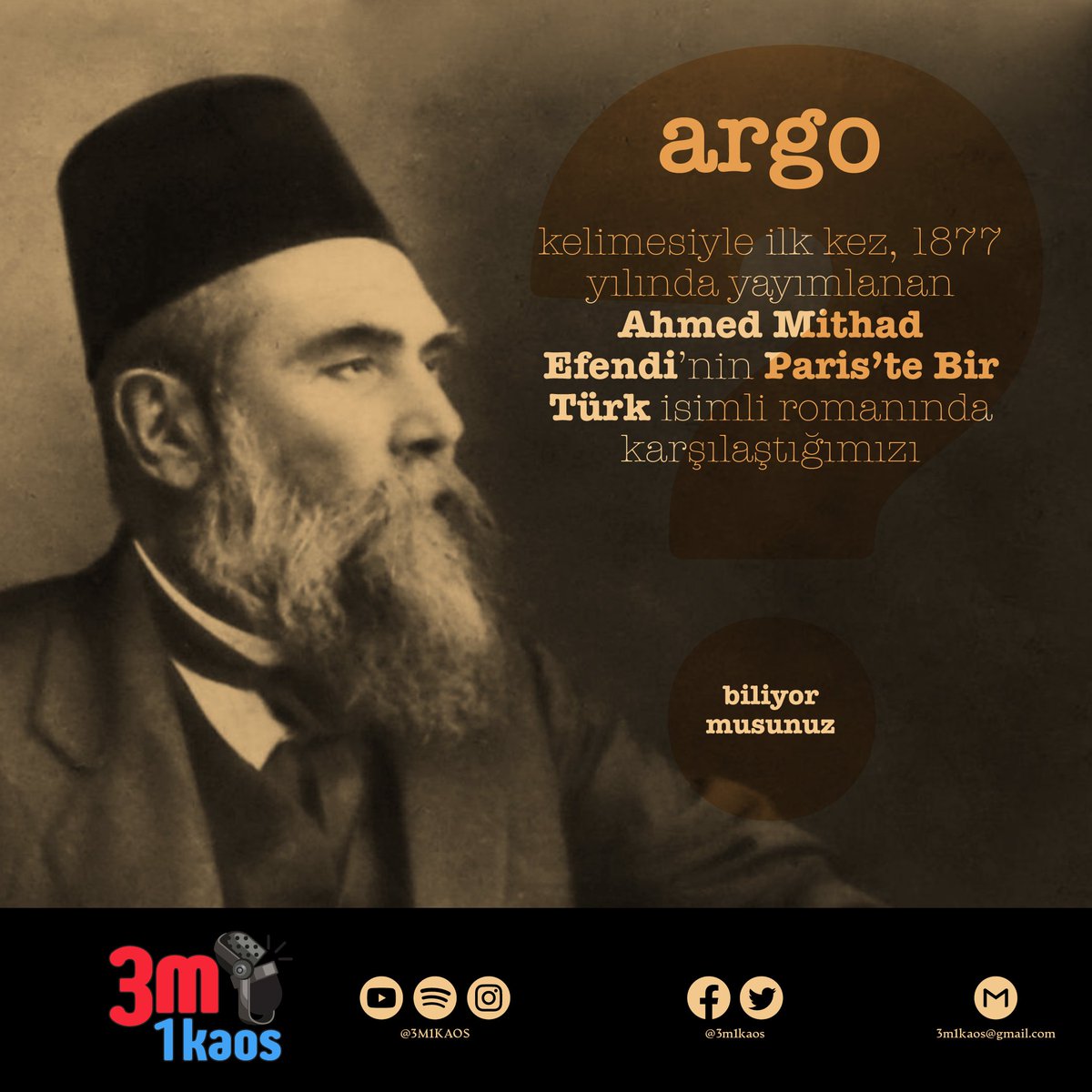 3m1kaos's tweet photo. 1877'den günümüze...

#TürkçePodcast #Argo #Slang #Jargon #Meslek #Dilbilim #Podcast #TürkçePodcastDinle #PodcastÖnerisi #PodcastTürkiye #RadyoProgramı #Edebiyat #Hikaye #Knowledge #NewEpisode #kitap #yazar #paristebirtürk #ahmetmithatefendi https://t.co/pbFq79HZm4