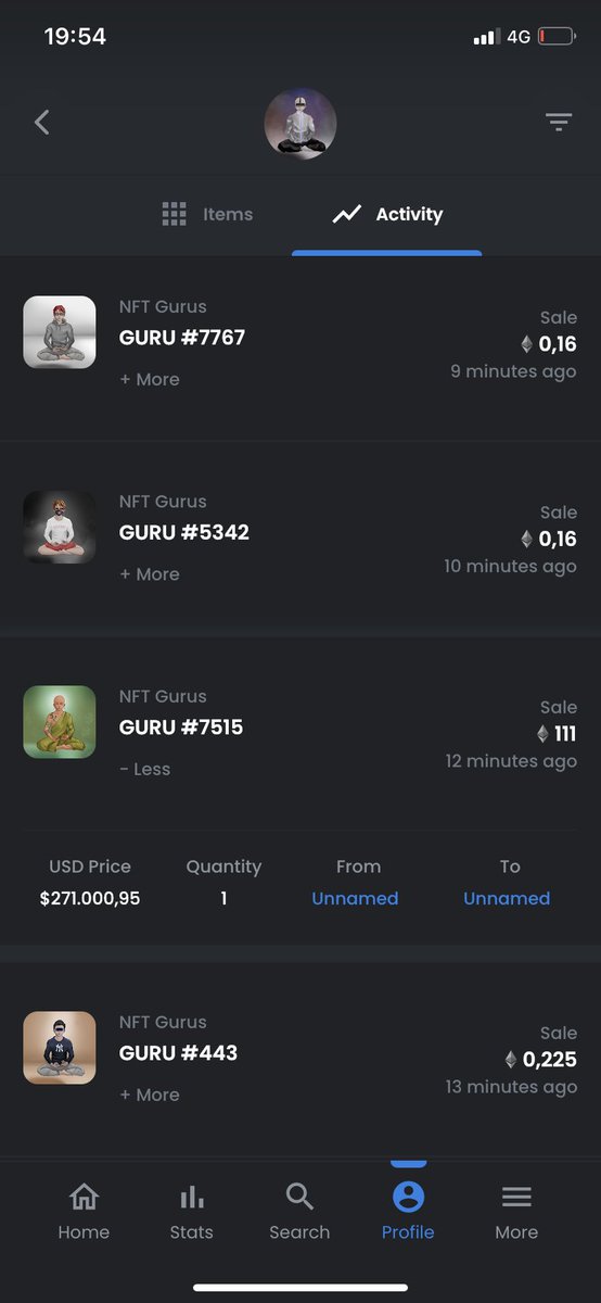 Frshprinceofnft's tweet photo. Another one! 
@NFTgurus7777 #7515 sold for 111 #ETH!

This is just the start. 
On my previous tweet I warned you about this project and its floor price. 

Don’t wait any longer.

#NFT #nftcollectors #NFTgurus https://t.co/Q1TBgajnn7