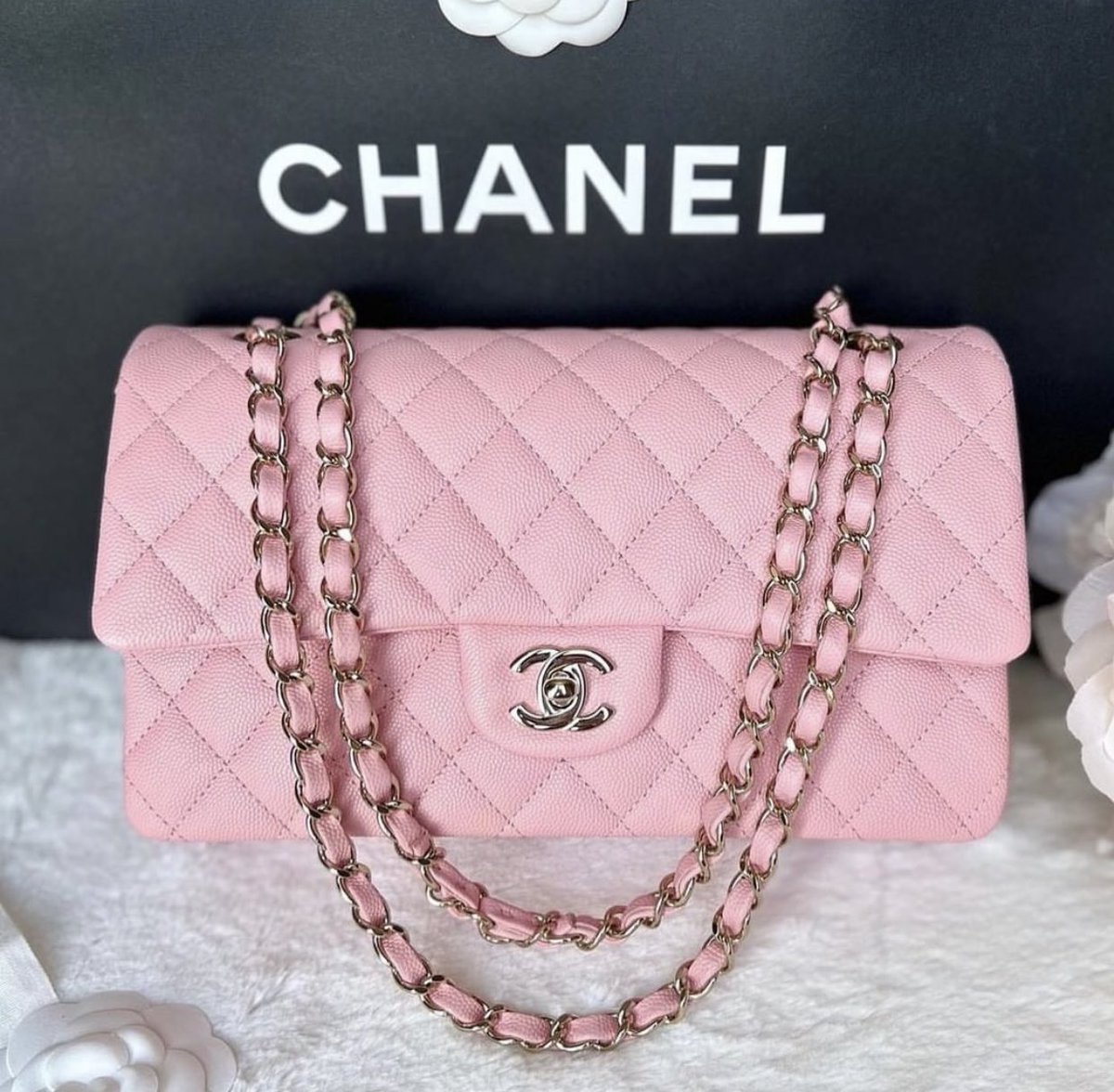 Chanel Jumbo Baby Pink Caviar