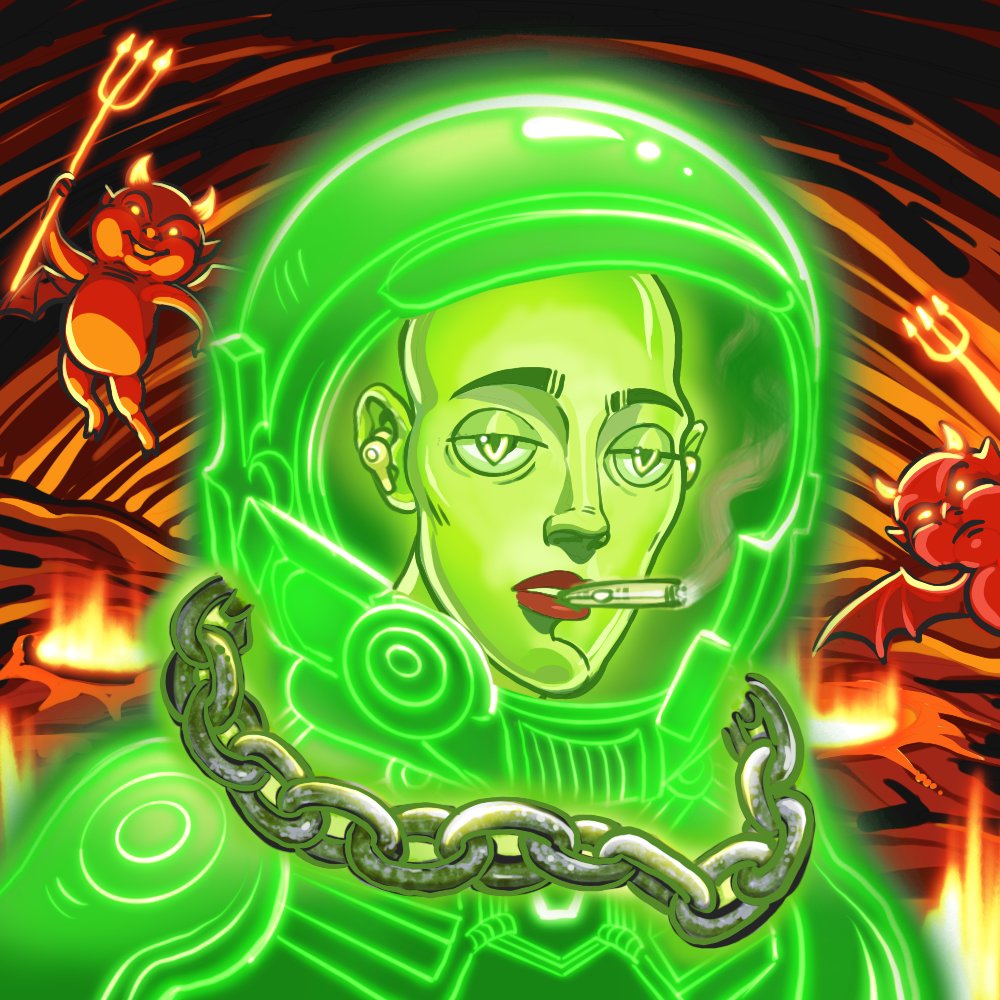 SpacePunksClub's tweet photo. 👼Heaven or hell😡? What do you prefer?

Oh, and I heard someone say the finalised token white-paper will be dropped in a few days?... 👀😁  

#SPC #SPC4L #NFT #NFTCommunity https://t.co/JoMHccY6L1