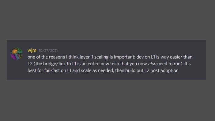 .<a href="/_wjmartino_/">k:Will</a>  is this what you were talking about when you said that Dev on L2 is much more involved than Dev on L1?
Is it going to stay like this forever? In other words, Is it over for L2? 
x.com/ercwl/status/1…