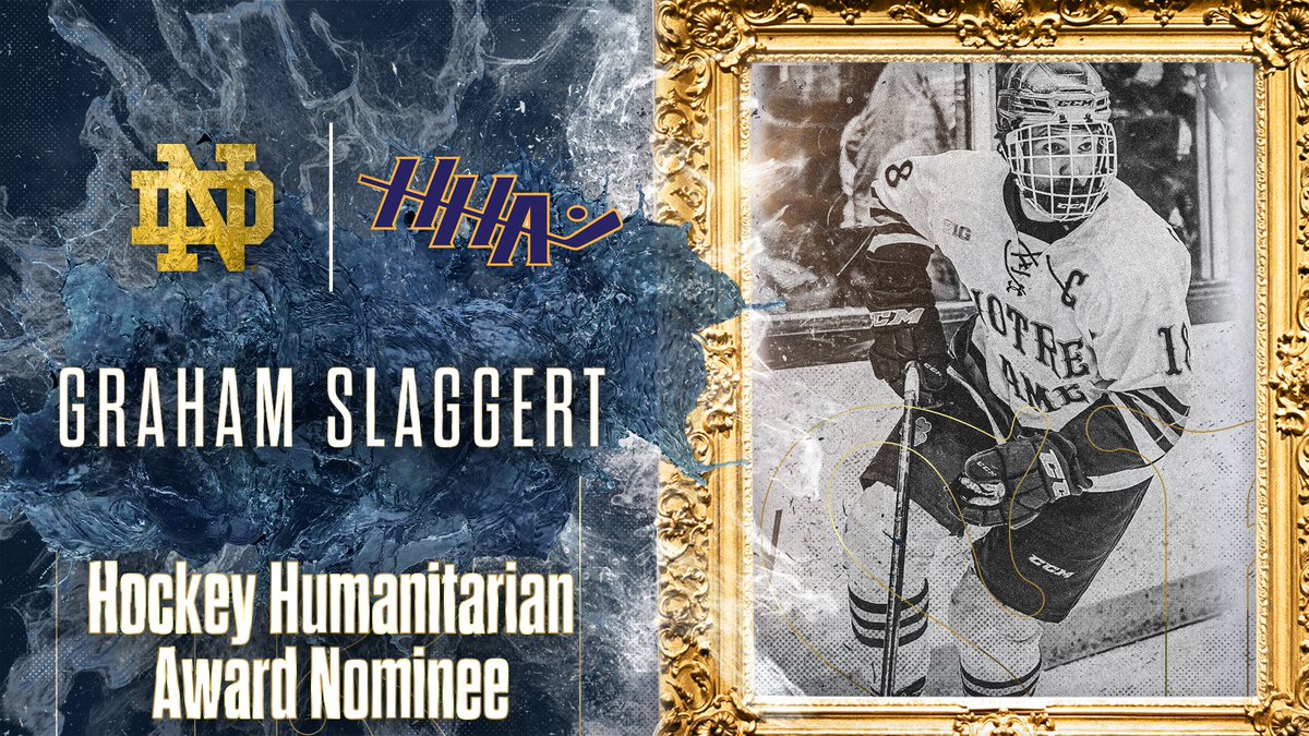 Senior forward Graham Slaggert has been named one of 11 nominees for the 2022 Hockey Humanitarian Award! 

📰 und.com/graham-slagger…

#GoIrish