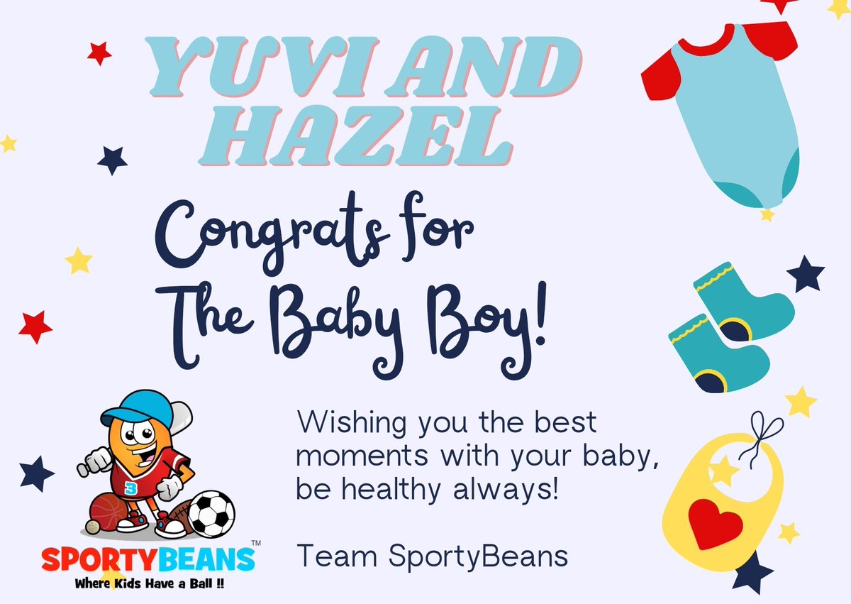 Congratulations @YUVSTRONG12 and @hazelkeech on the arrival of Yuvi Jr. Wishing him all the happiness and good health.. Warmest of wishes to you'll from Team SportyBeans.