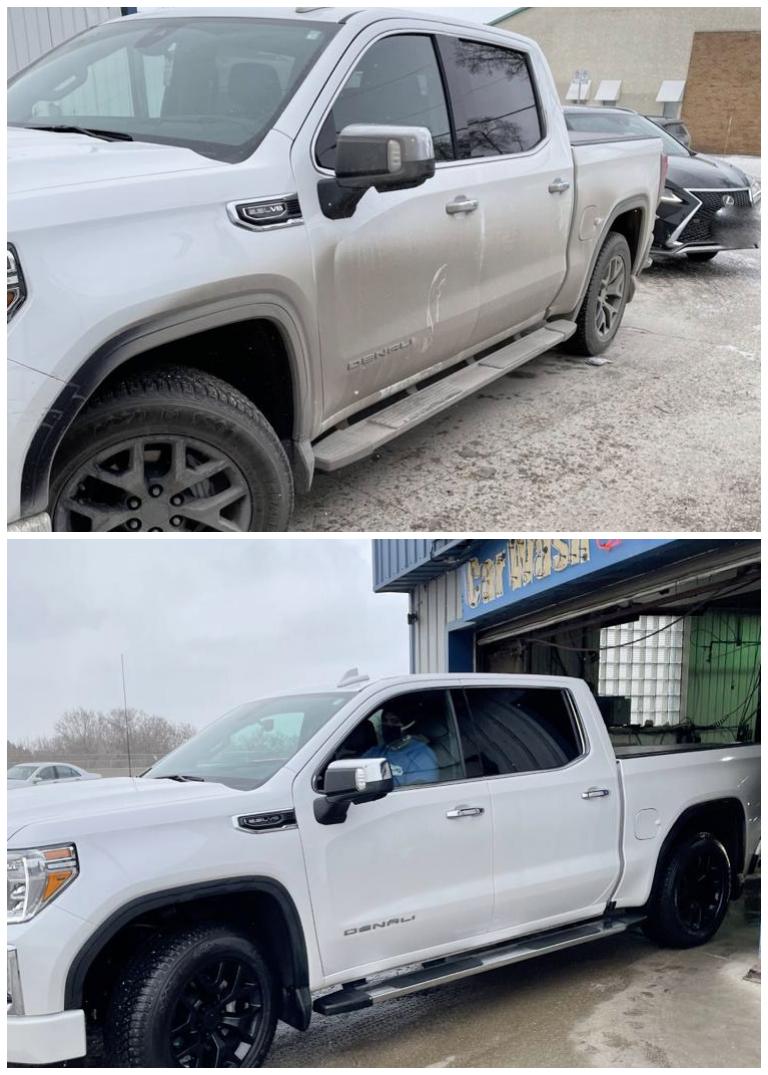 Wow , look at the shine on that truck!! 😍😍 Our quality products and modern equipment combine to give our customers the very best in auto cleaning, inside and out! 

#local #carwash #supportlocal #autocleaning #clean #winnipeg  #supportsmallbusiness #shoplocal #beforeandafter