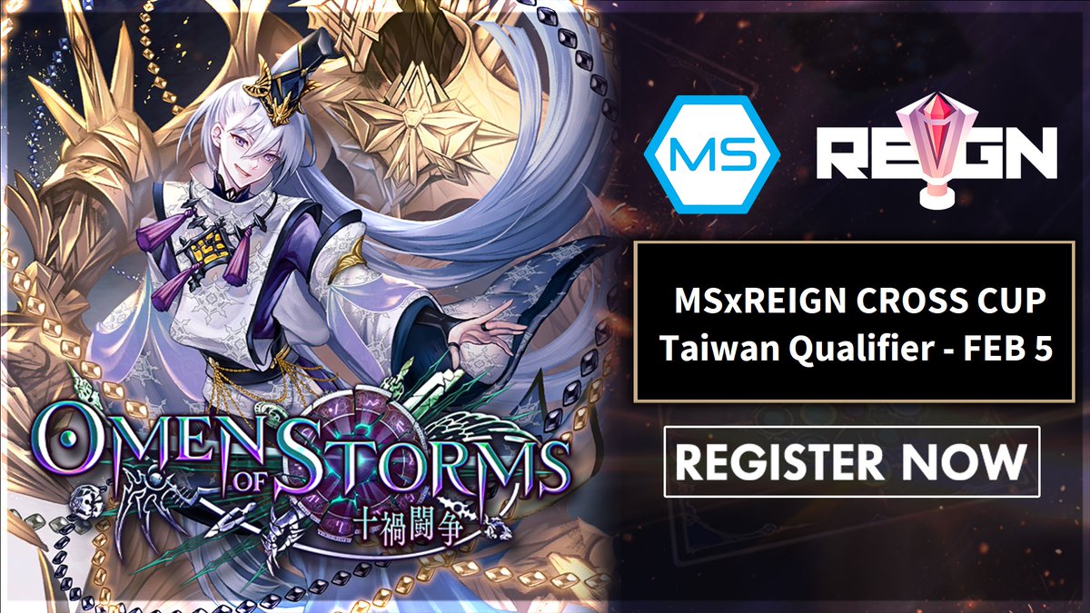 MS_NTDtw's tweet photo. Co-hosting with @gt_REIGN, the MS x REIGN CROSS CUP is back once again!

Win the qualifying tournaments and participate in the Grand Final tournament!

Taiwan Qualifier: https://t.co/GZV2YwuBRU

More info (in JP): https://t.co/085zmsfBV2 https://t.co/C5Pj2UsbDb