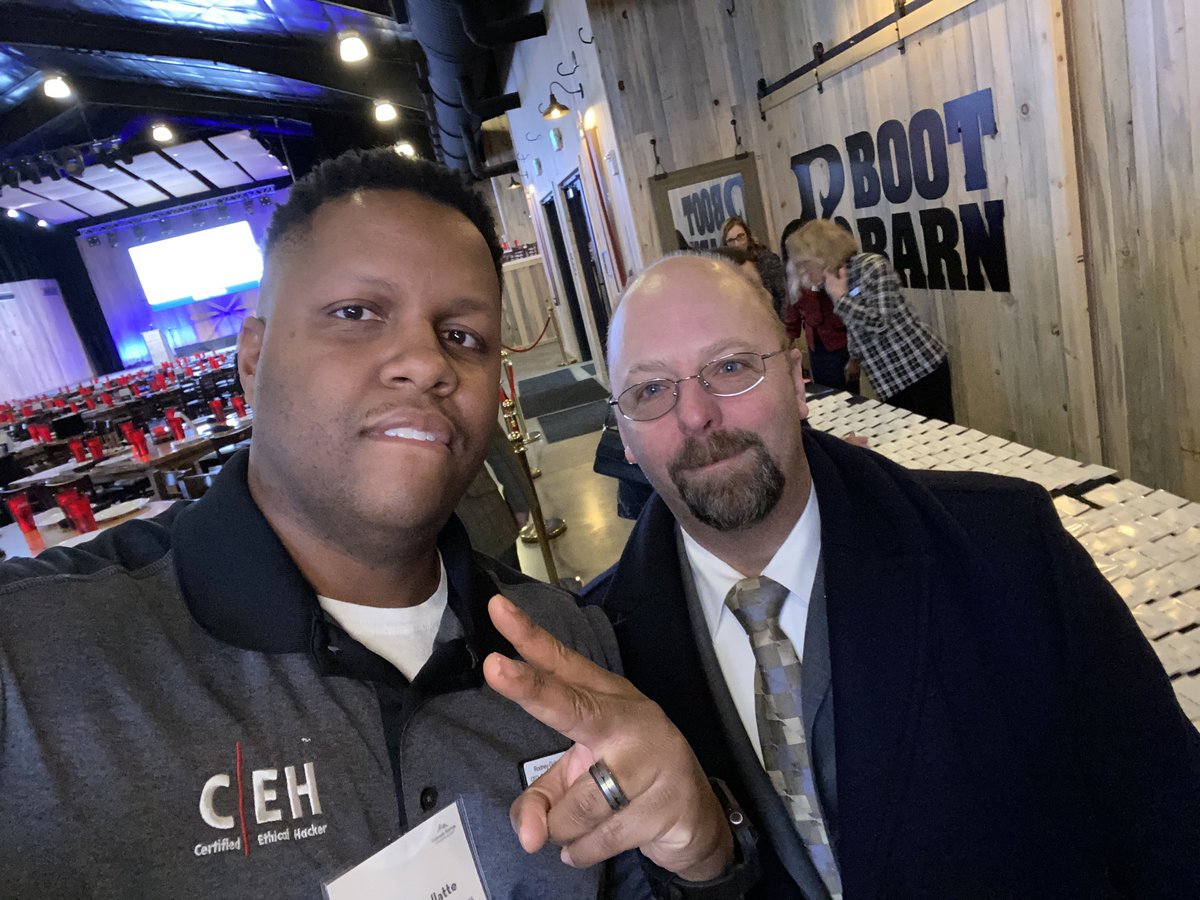 mast3rma5on7's tweet photo. Just a couple #cybersecurity pros at the #CSCEDC State of the Union 2022. Taking a break from saving the World to hear from #GovofCO https://t.co/YtvDUY3uz3