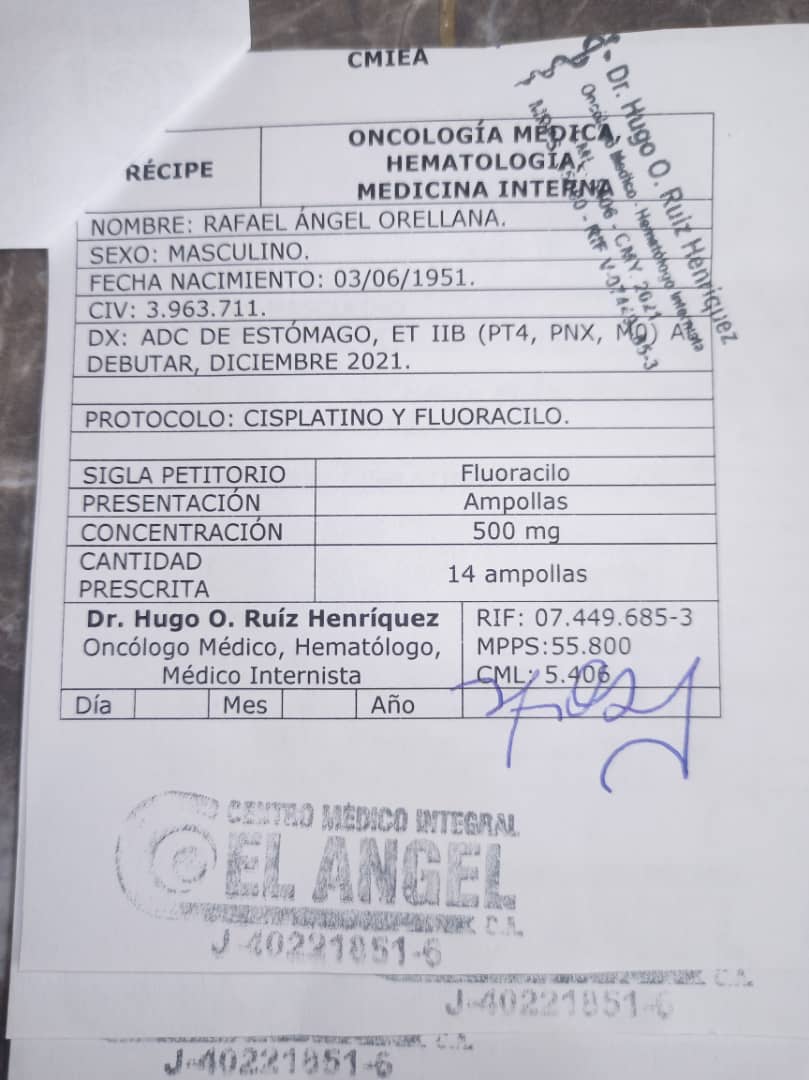 soyjorgeplacere's tweet photo. Alguien que sepa donde puedan ayudarme a encontrar estas medicinas para iniciar las Quimioterapias de mi papá. 
Ayudame a Difundir hasta encontrar alguna Fundación 🙏🏻 

@FarahMiranda @JorgeEickhoff https://t.co/LZNJpeWn2w