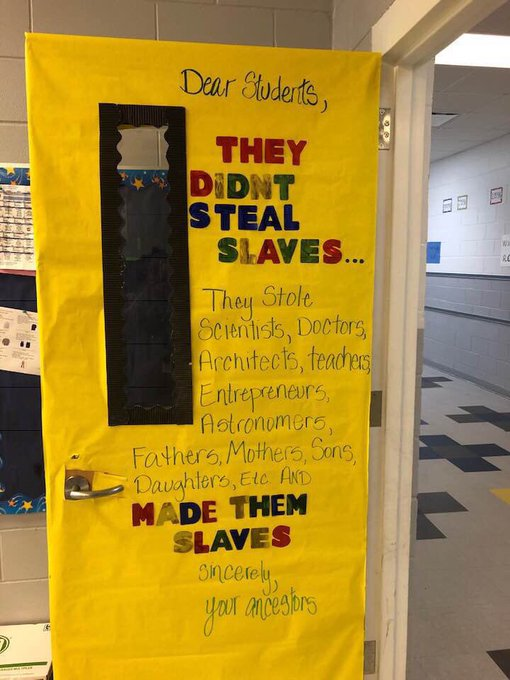DrAhmednurAli's tweet image. Sharing this well before #BlackHistoryMonth because our sense of humanity is worth more than a month. 

Shoutout to teachers who use #BlackHistoryMonth as an opportunity to not just teach us about history, but a responsibility to stress the gravity and evil of slavery.