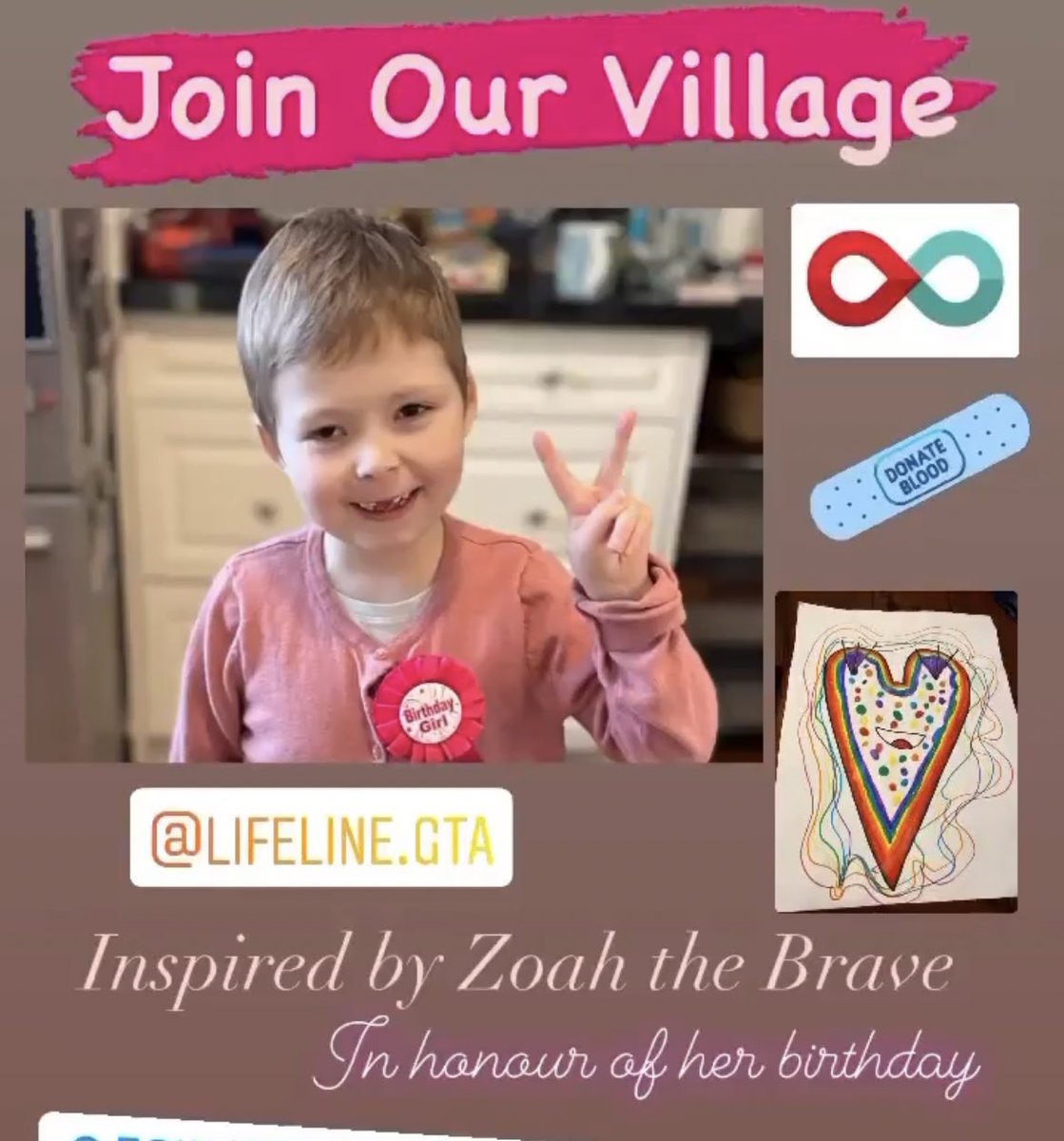 georgeaBrooks's tweet photo. 🚨TORONTO🚨 join #ZoahsVillage and donate blood on behalf of #ZoahTheBrave   Blood Drive from Feb 4-12. Link below ❤️ https://t.co/qM3sHTPq7G. https://t.co/fw7Me6g92K