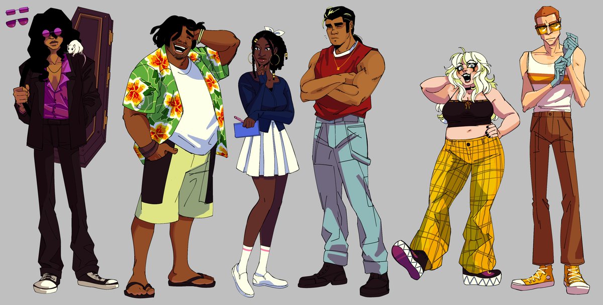 threw together a new oc lineup for the new year 🏜️ 