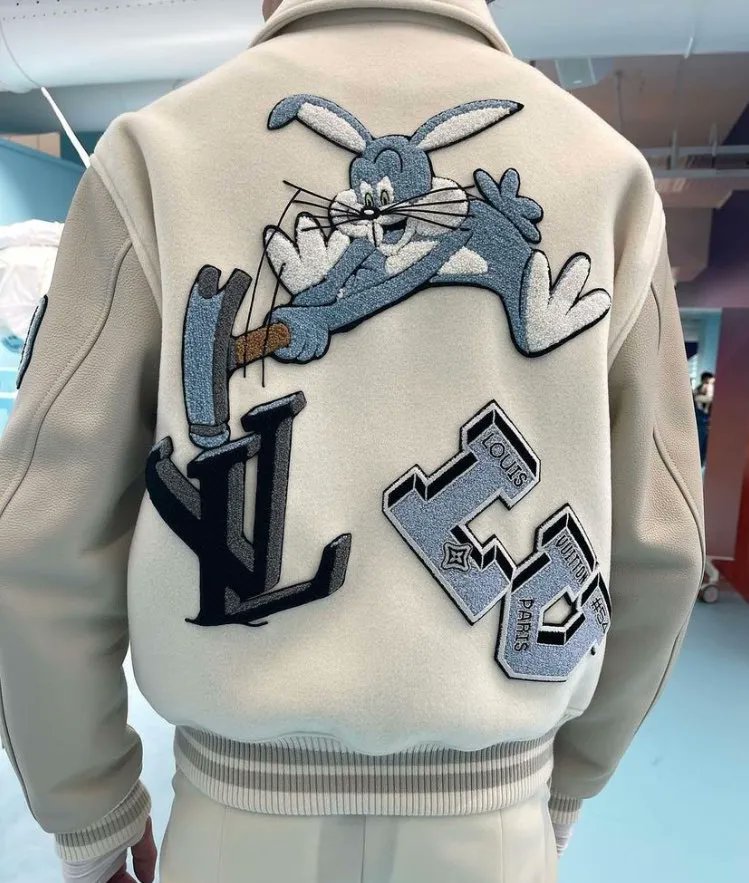 REVOLT on X: An LV varsity jacket has officially been added to