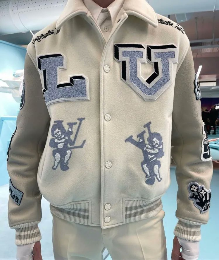 JustFreshKicks on X: Louis Vuitton FW22 Varsity Jackets by Virgil Abloh ✨   / X