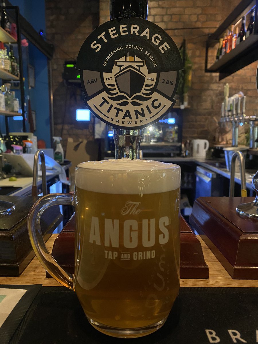 theangusliv's tweet image. New beer alert! It’s Streerage by @TitanicBrewers, another debut beer from them!

This session pale is 3.8%, refreshing and golden, it’s a great easy drinking beer! 

@LiverpoolCAMRA @LivBeerCo 
#Liverpool #camra #LiverpoolCAMRA #tryanuary #cask #beer #WeAreTheAngus