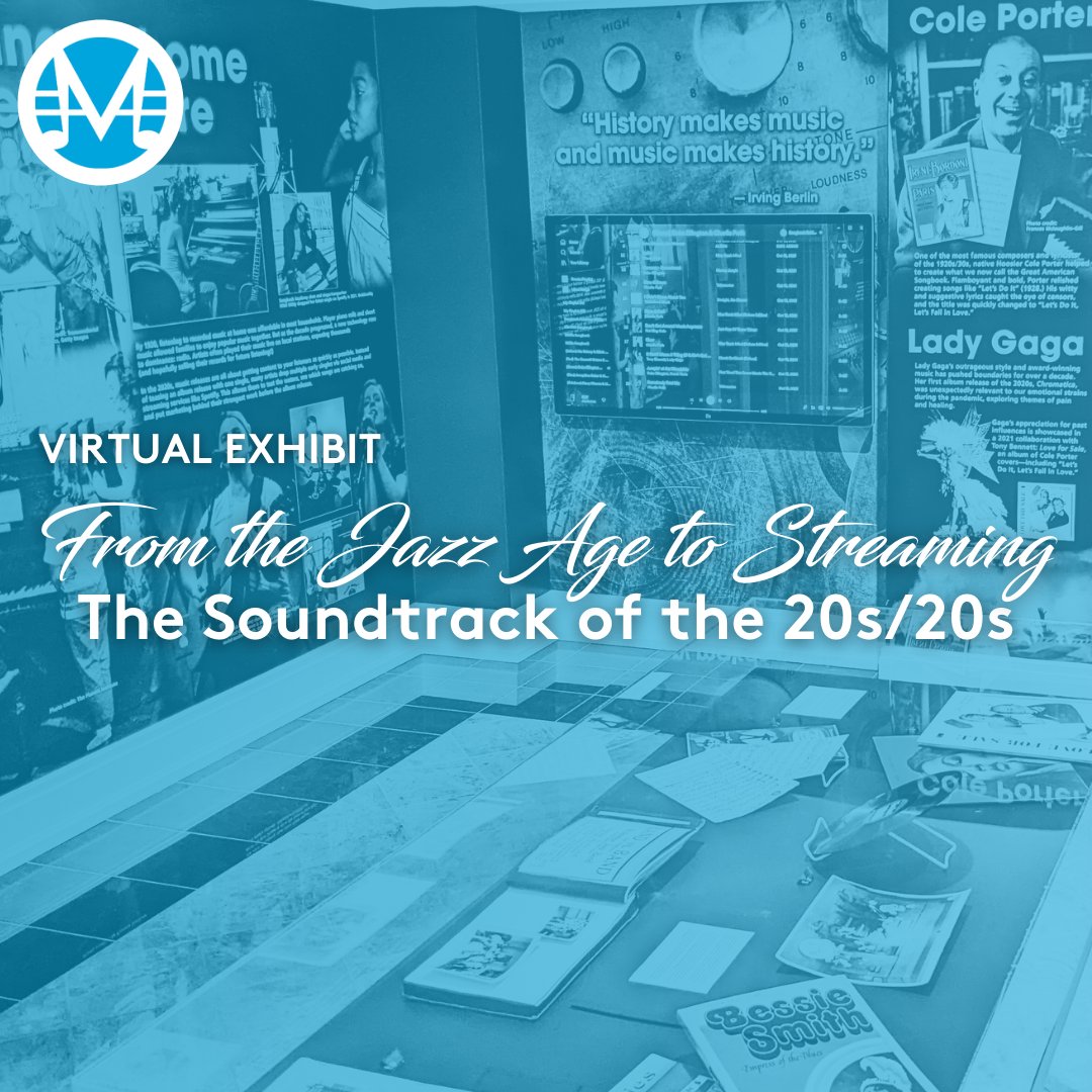 What do George Gershwin, Billie Eilish, Louis Armstrong and Lil Nas X have in common? These iconic artists from the past and present are featured in our current exhibit, 'From the Jazz Age to Streaming: The Soundtrack of the 20s-20s'! Now online. ⬇️ TheSongbook.org/20s-exhibit