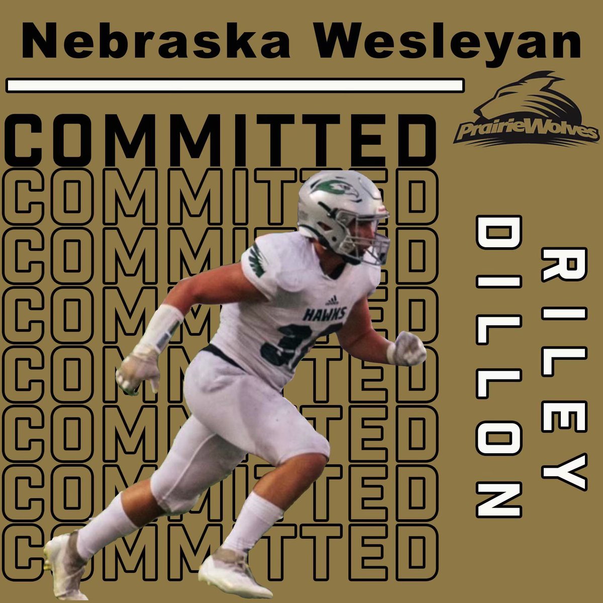 Proud to announce I am officially committed to Nebraska Wesleyan University!⚫️🟡 <a href="/NWUFootball/">NWU Football</a> #PWolfNation
