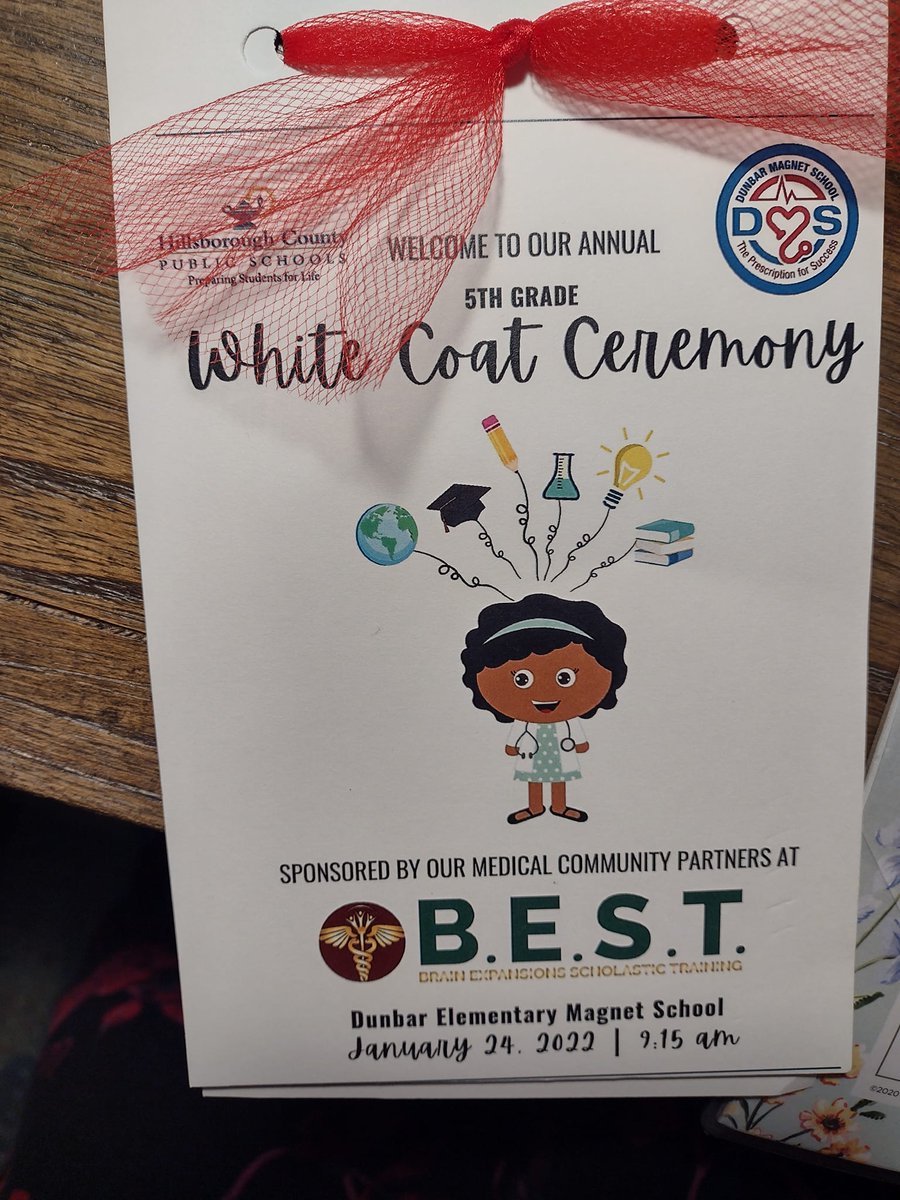 LynnSchoolBoard's tweet photo. "Reach for the moon and land among the stars" is where @Dunbar_Magnet's 5th grade students aim for..as they get the educational groundwork towards working in the medical field. Congratulations!!! #HCPS https://t.co/jGJTr1W0PL